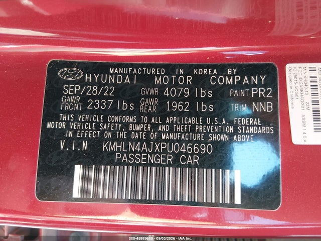 2023 HYUNDAI ELANTRA HYBRID LIMITED 9