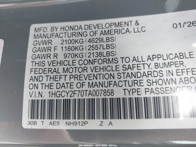 2026 HONDA ACCORD HYBRID SPORT-L 9