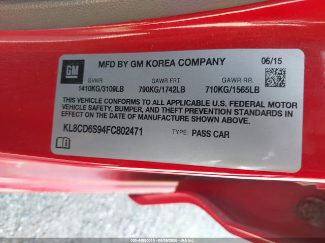 2015 Chevrolet SPARK 1LT CVT 照片 9