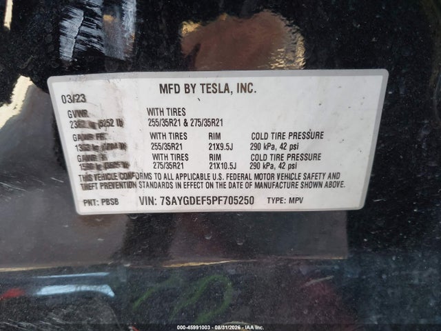 2023 TESLA MODEL Y PERFORMANCE DUAL MOTOR ALL-WHEEL DRIVE 9