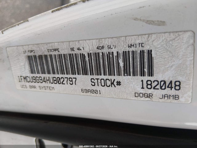 2017 FORD ESCAPE SE 9