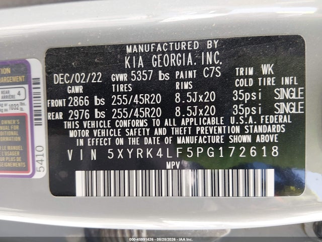 2023 KIA SORENTO SX 9