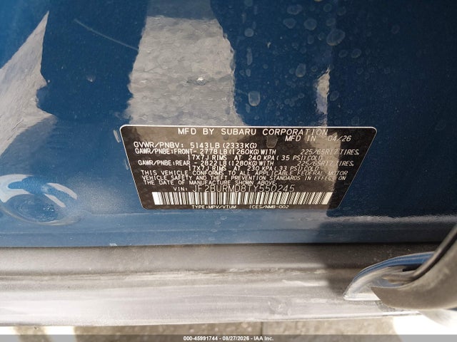 2026 SUBARU OUTBACK WILDERNESS 9