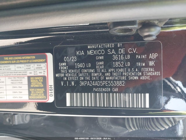 2023 KIA RIO LX 9