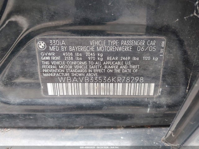 2006 BMW 330I 照片 9