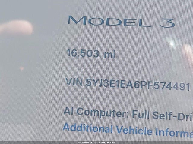 2023 TESLA MODEL 3 REAR-WHEEL DRIVE 14