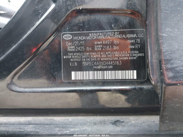 صورة 9 لـ 2012 Hyundai SONATA SE 2.0T
