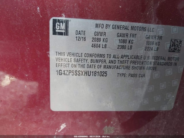2017 BUICK LACROSSE ESSENCE 9