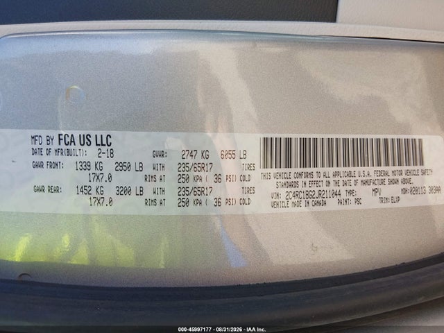 2018 CHRYSLER PACIFICA TOURING L 9