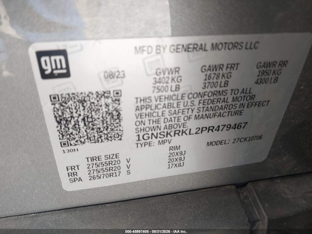 2023 CHEVROLET TAHOE 4WD RST 9