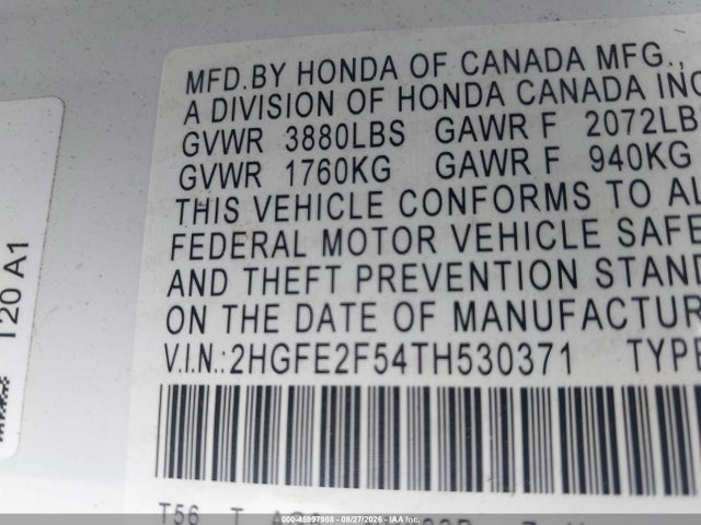 2026 HONDA CIVIC SPORT 9