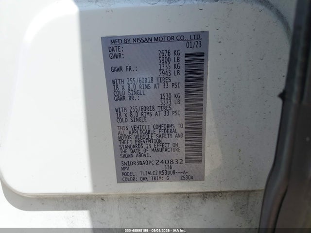 2023 NISSAN PATHFINDER SV FWD 9