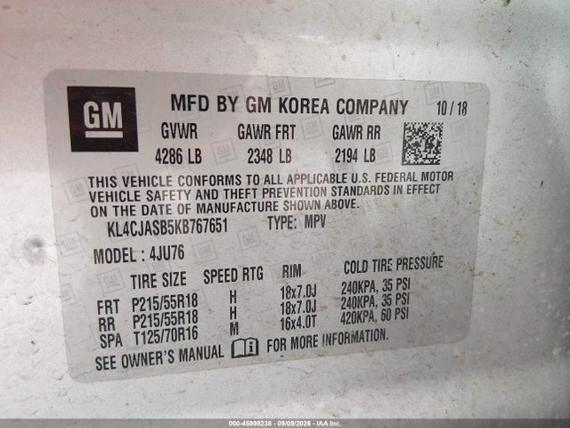2019 BUICK ENCORE FWD PREFERRED 9