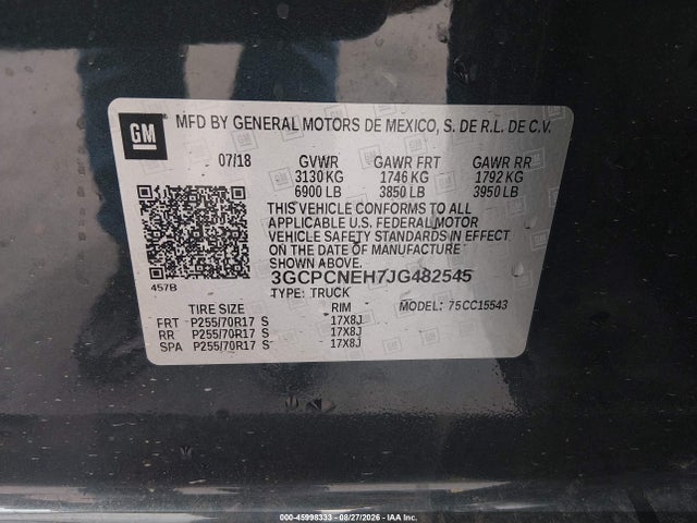 2018 CHEVROLET SILVERADO 1500 WT 9