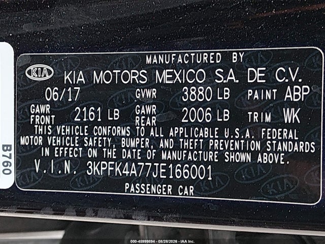 2018 KIA FORTE LX 9
