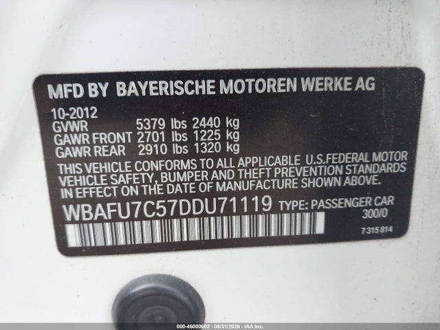 2013 BMW 535I XDRIVE photo 9