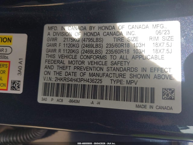 2023 HONDA CR-V EX AWD 9