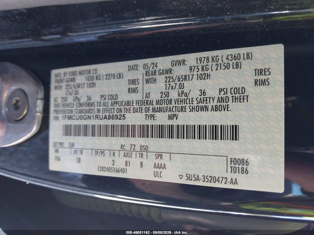 2024 FORD ESCAPE ACTIVE 9