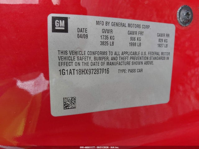 صورة 9 لـ 2009 Chevrolet COBALT LT
