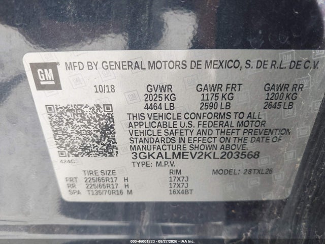 2019 GMC TERRAIN SLE 9
