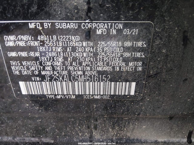 2021 SUBARU FORESTER SPORT 9