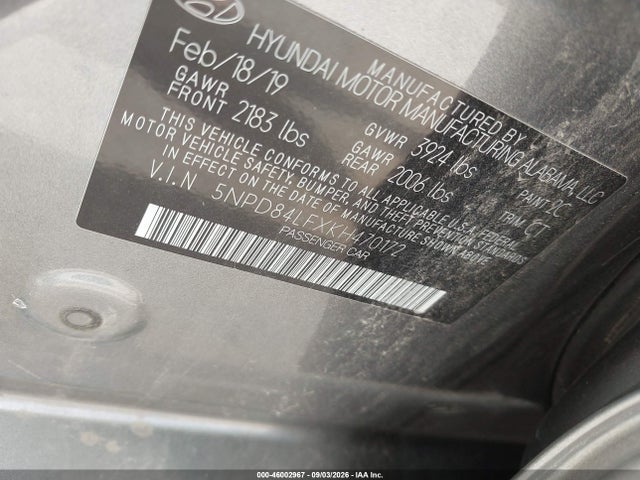 2019 HYUNDAI ELANTRA SEL 9