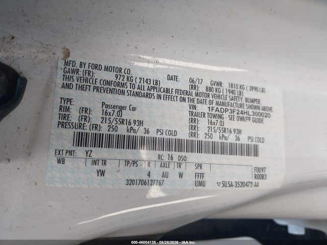 2017 FORD FOCUS SE 9