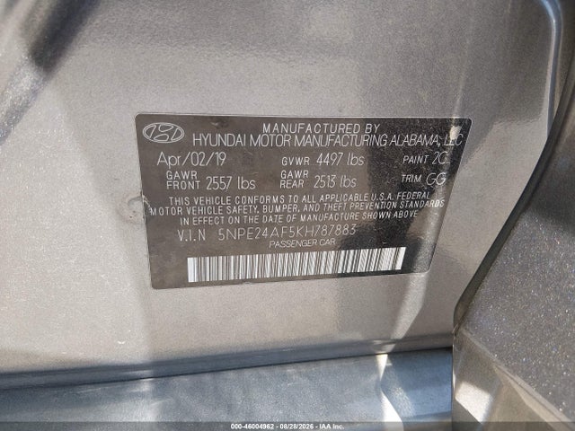 2019 HYUNDAI SONATA SE 9