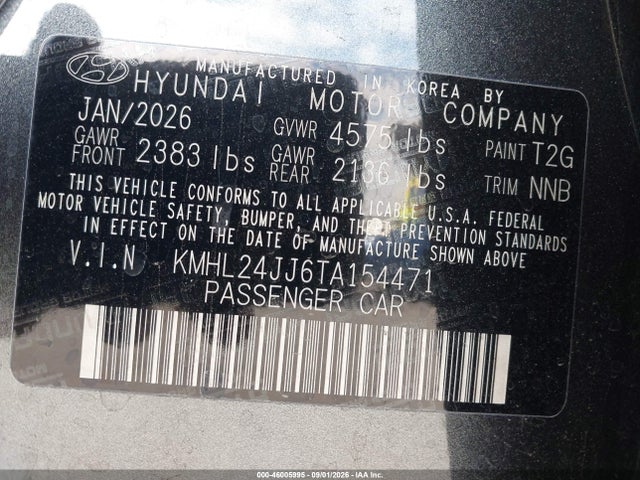 2026 HYUNDAI SONATA HYBRID BLUE 9