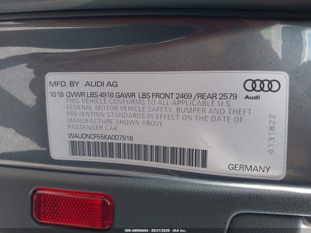 2019 AUDI A5 45 PREMIUM 9