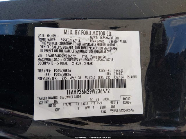 صورة 9 لـ 2009 FORD FOCUS SES