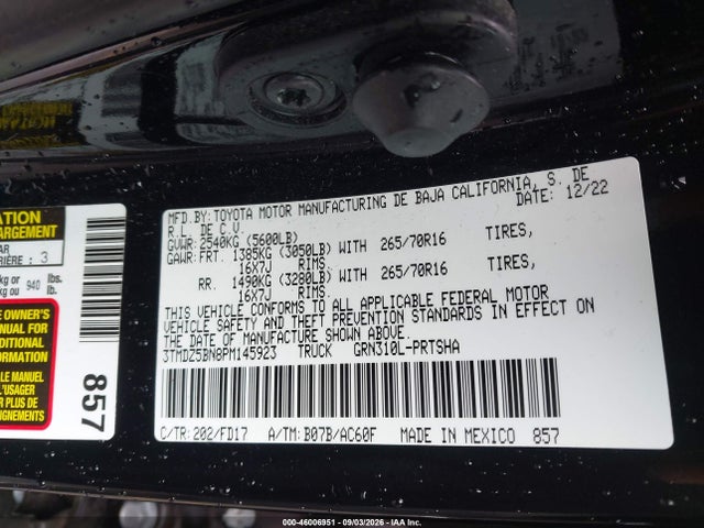 2023 TOYOTA TACOMA TRD OFF ROAD 9