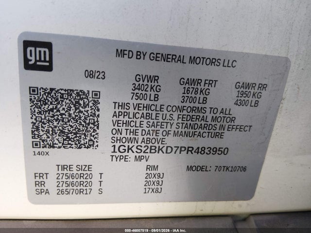 2023 GMC YUKON 4WD SLT 9
