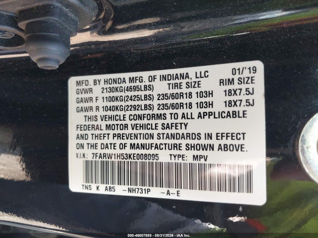2019 HONDA CR-V EX 9
