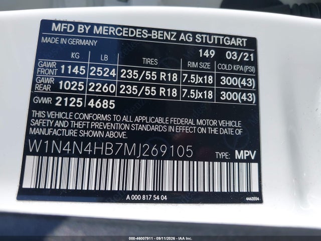 2021 MERCEDES-BENZ GLA 250 4MATIC 9