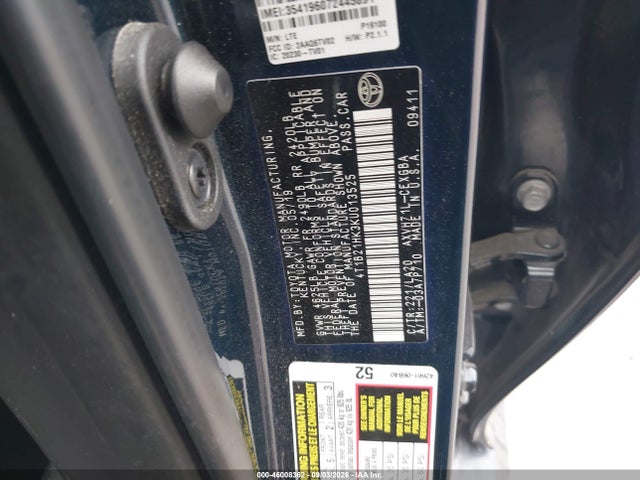2019 TOYOTA CAMRY HYBRID XLE 9