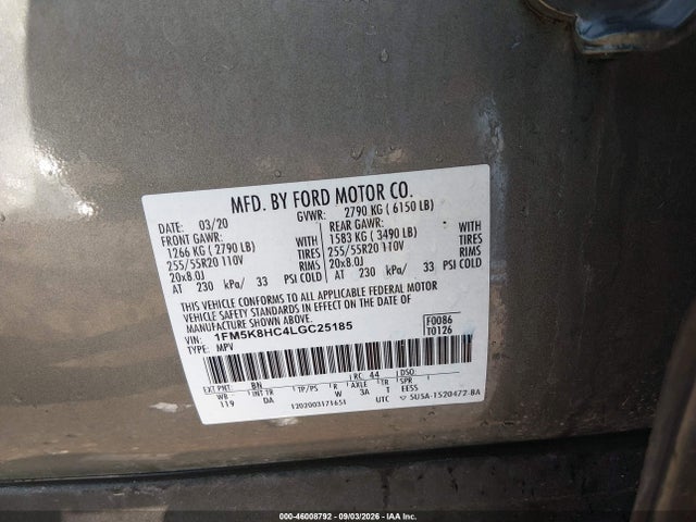 2020 FORD EXPLORER PLATINUM 9