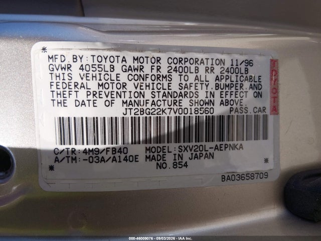صورة 9 لـ 1997 Toyota CAMRY LE