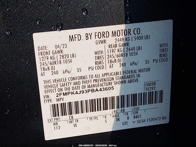2023 FORD EDGE SEL 9