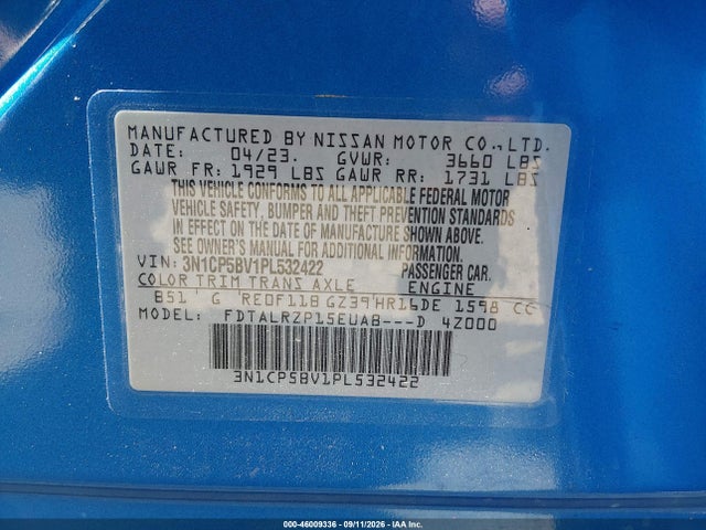 2023 NISSAN KICKS S XTRONIC CVT 9