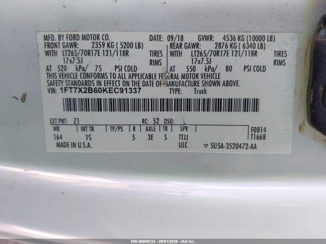 2019 FORD F-250 XL 9