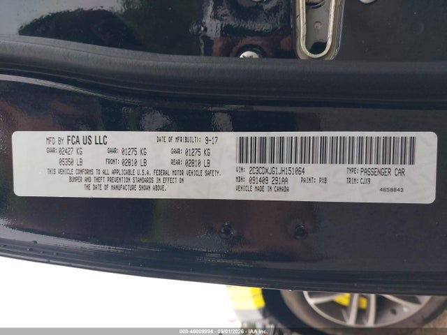 2018 DODGE CHARGER GT AWD 9