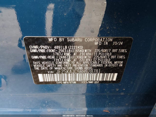 2024 SUBARU FORESTER WILDERNESS 9