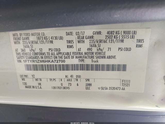 2017 FORD TRANSIT-250 9