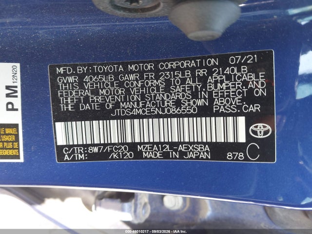 2022 TOYOTA COROLLA SE 9