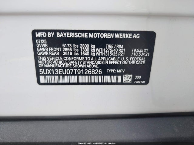 2026 BMW X5 SDRIVE40I 9
