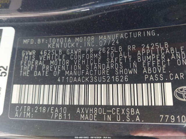 2025 TOYOTA CAMRY SE 9
