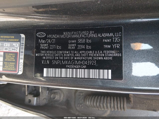 2021 HYUNDAI ELANTRA SEL 9