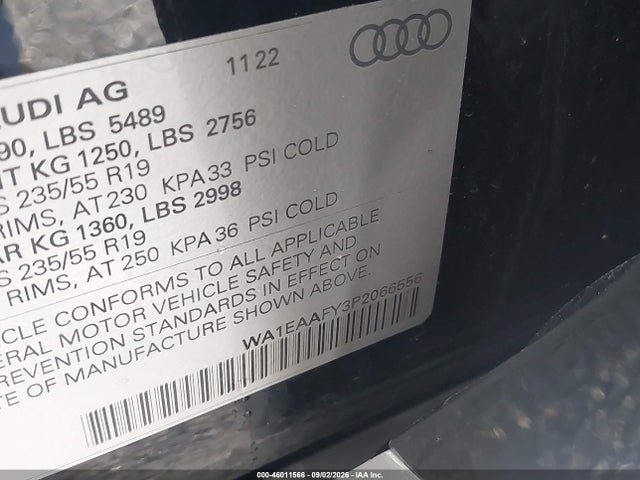 2023 AUDI Q5 PREMIUM PLUS 45 TFSI S LINE QUATTRO 9