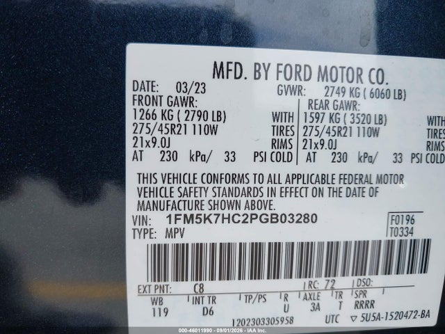 2023 FORD EXPLORER PLATINUM 9
